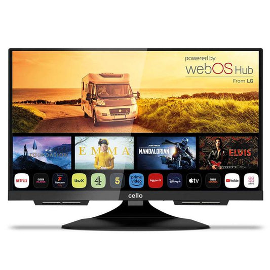 Cello 19" Smart WebOS 12V/230V Traveller TV with DVD